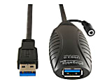 Plugable - USB extension cable - USB Type A (M) to USB Type A (F) - USB 3.0 - 10 m - with 12V AC power adapter 1 thumbnail image