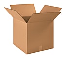 Partners Brand Corrugated Cube Boxes, 19" x 19" x 19", Kraft, Pack Of 10