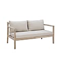 Linon Lascher Outdoor 2-Seater Sofa, Natural/Beige