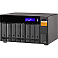 QNAP TL-D800S Drive Enclosure SATA/600 - Mini-SAS Host Interface Tower - 8 x HDD Supported - 8 x SSD Supported - 8 x Total Bay - 8 x 2.5"/3.5" Bay 1 thumbnail image