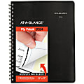 2024 AT-A-GLANCE® QuickNotes Weekly/Monthly Planner, 8" x 11", Black, January to December 2024, 76035205