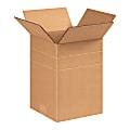 Office Depot® Brand Multi-Depth Corrugated Cartons, 12" x 8 1/2" x 8 1/2", Kaft, Pack Of 25