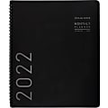 AT-A-GLANCE® Contemporary Monthly Planner, 9" x 11", Black, January To December 2022, 70260X05