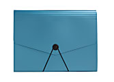 Office Depot® Brand Plastic File, 13 Pocket, Expansion 5-1/2", 8 1/2" x 11", Letter, Blue, Pack of 1 1 thumbnail image