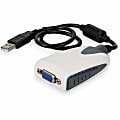 AddOn 5-Pack of USB 2.0 (A) Male to VGA Female Black Adapters - 100% compatible and guaranteed to work