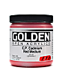 Golden OPEN Acrylic Paint, 8 Oz Jar, Cadmium Red Medium (CP)