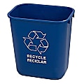 Carlisle Recycling Container, 28 Quart, Blue