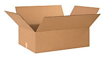 Partners Brand Corrugated Boxes, 24" x 18" x 8", Kraft, Pack Of 20