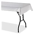Genuine Joe Banquet-size Plastic Tablecover - 300 ft Length x 40" Width - 6 / Carton - Plastic - White 1 thumbnail image