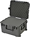 SKB Cases iSeries Protective Case With Cubed Foam And In-Line Wheels, 22" x 17" x 12-1/2", Black