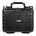eylar SA00022 Small Waterproof And Shockproof Gear And Camera Hard Case With Foam Insert, 9-11/16”H x 10-5/8”W x 4-7/8”D, Black