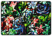 Carpets for Kids® Pixel Perfect Collection™ Succulents Garden Activity Rug, 6' x 9', Multicolor