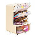 Mind Reader 6-Compartment Compact Craft Supply Organizer, 8-1/4”H x 5-1/4”W x 5-5/8”D, White, Total Qty 1 1 thumbnail image