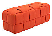 Zuo Modern Checks Bench, Orange