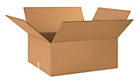 Partners Brand Corrugated Boxes, 24" x 20" x 10", Kraft, Pack Of 10
