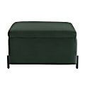 Lifestyle Solutions Kansas Large Storage Ottoman, 31.1"W x 31.1"D x 18.1"H, Green 1 thumbnail image