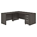 Bush Business Furniture Studio C 72"W L-Shaped Corner Desk With Mobile File Cabinet And Return, Storm Gray, Premium Installation 1 thumbnail image