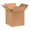 Partners Brand Multi-Depth Corrugated Boxes, 9" x 9" x 9", Kraft, Pack Of 25 1 thumbnail image