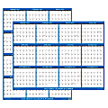 SwiftGlimpse 2-Sided Yearly Erasable Wall Calendar, 32” x 48”, Navy, January To December 2023 1 thumbnail image