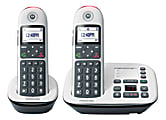 Motorola® CD5012 2-Handset Cordless Expandable Telephone Set With Digital Answering System, White