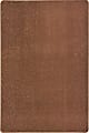 Joy Carpets Kid Essentials Solid Color Rectangle Area Rug, Endurance, 12' x 6', Brown 1 thumbnail image
