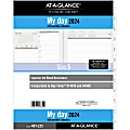 AT-A-GLANCE® 2-Page-Per-Day Daily Loose-Leaf Planner Refill, 8-1/2" x 11", January to December 2024, 491-225