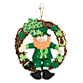 Amscan 242030 St. Patrick's Day Grapevine Wreaths, 20" x 20" x 4", Green, Pack Of 2 Wreaths