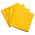 JAM PAPER Medium Lunch Napkins - 6 1/2 x 6 1/2 - Yellow - 40/Pack  1 thumbnail image