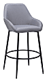 Zuo Vila Barstools, Gray, Set Of 2 Barstools 1 thumbnail image