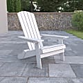 Flash Furniture Charlestown Folding Adirondack Chair, White 1 thumbnail image