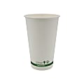 StalkMarket Planet+ Compostable Hot Cups, 16 Oz, White, Pack Of 1,000 Cups 1 thumbnail image