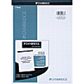 Mead® Quad-Ruled Stiff-Backed Planning Pad, Letter Size, 8 1/2" x 11", Assorted Paper Colors, Pad Of 80 Sheets