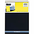Cambridge® Stiff-Back Wire Bound Notebook, 8-1/2" x 11-3/4", Legal Ruled, 70 Sheets, Canary/Blue 1 thumbnail image