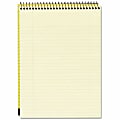 Cambridge® Stiff-Back Wire Bound Notebook, 8-1/2" x 11-3/4", Legal Ruled, 70 Sheets, Canary/Blue 1 thumbnail image
