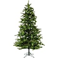 Fraser Hill Farm Artificial Noble Fir Christmas Tree With Smart String Lighting And EZ Connect, 7.5'