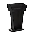 Alpine AdirOffice Stand-Up Floor Podium Lectern With Drawer And Storage Area, 43-5/16”H x 27-9/16”W x 14”D, Black