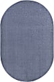 Joy Carpets® Kids' Essentials Oval Area Rug, Endurance™, 7-1/2' x 12', Glacier Blue 1 thumbnail image