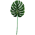 Amscan Summer Plastic Faux Palm Leaves, 29-1/2" x 10", Green, Pack Of 2 Leaves