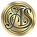 Custom 1-Color Foil-Embossed Labels And Stickers, 1-1/4" Circle, Box Of 500 Labels 1 thumbnail image