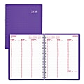 Brownline® Duraflex Weekly Planner, 8 1/2" x 11", 50% Recycled, FSC Certified, Purple, January 2018 to December 2018 (CB950V.PUR-18)