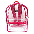 Dickies® Clear PVC Laptop Backpack, Pink