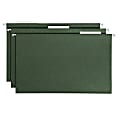 Smead® Premium-Quality Hanging Folders, 1/3 Cut, Legal Size, Standard Green, Pack Of 25