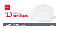 Bazic 100 White Self-Seal Envelopes - 4.125 X 9.5 Inches - Long Letter Mailing Envelopes