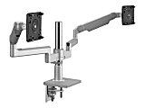 Humanscale® M/FLEX Clamp Mount Kit For 2 LCD Displays, Silver/Gray 1 thumbnail image