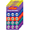 Trend Stinky Stickers, Colorful Skulls/Vanilla, 48 Stickers Per Pack, Set Of 6 Packs