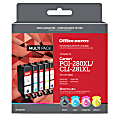 Office Depot® Brand Remanufactured High-Yield Black/Cyan/Magenta/Yellow Inkjet Cartridge Replacement For Canon PGI-280XL/CLI-281XL, OD280XL281XLMP