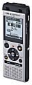 OM System WS882 Digital Voice Recorder, 4.4"H x 1.8"W x 0.7"D, Silver