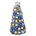 Amscan Chrismukkah Metallic Bulb Tree, 11-3/4" x 5-1/4", Gold/Silver/Blue 1 thumbnail image