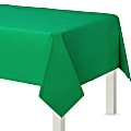 Amscan Flannel-Backed Vinyl Table Covers, 54” x 108”, Festive Green, Set Of 2 Covers 1 thumbnail image
