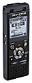OM System WS883 Digital Voice Recorder, 4-7/16”H x 1-13/16”W x 7”D, Black